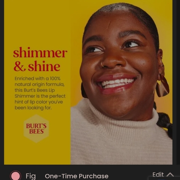 Burts Bees Lip Shimmer Color Fig 133 NIB Sealed .09oz/2.55g - Picture 7 of 15